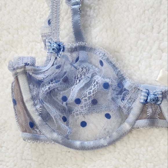 New!For Love and Lemons Harper Raffle Polka Dot Bra - Picture 7 of 11